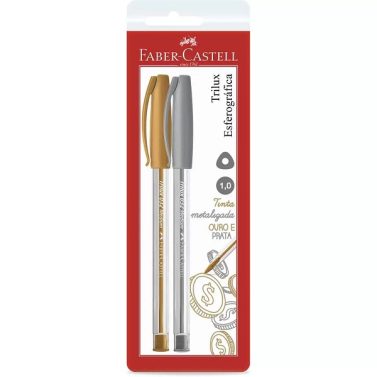 Estojo Trilux Colors Prata e Ouro C/2 Sm/032po